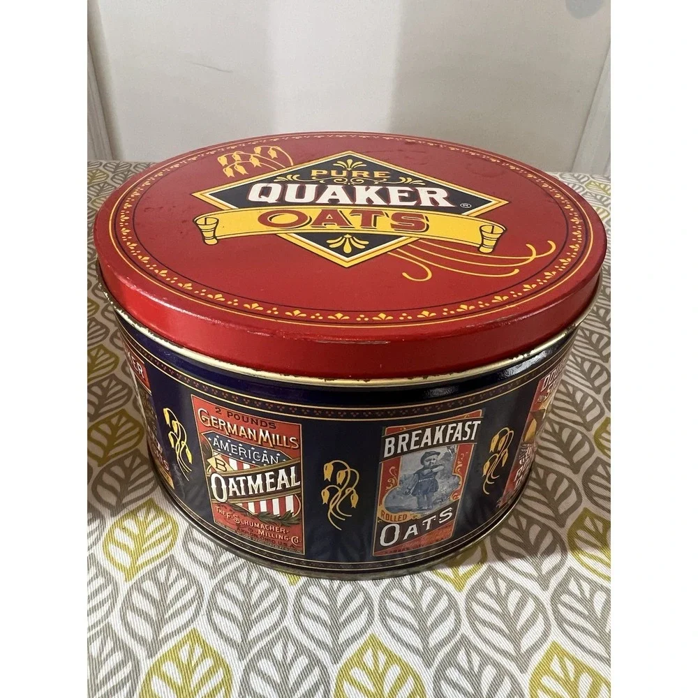 Vintage Quaker Oats Limited Edition‎ Advertising Tin 1983 Original Collectible